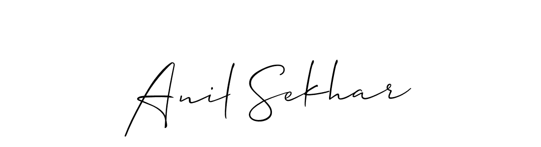 if you are searching for the best signature style for your name Anil Sekhar. so please give up your signature search. here we have designed multiple signature styles  using Allison_Script. Anil Sekhar signature style 2 images and pictures png