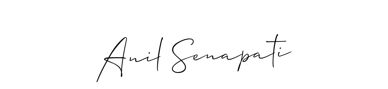 Allison_Script is a professional signature style that is perfect for those who want to add a touch of class to their signature. It is also a great choice for those who want to make their signature more unique. Get Anil Senapati name to fancy signature for free. Anil Senapati signature style 2 images and pictures png