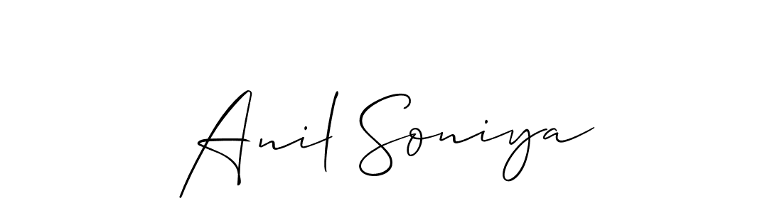 Once you've used our free online signature maker to create your best signature Allison_Script style, it's time to enjoy all of the benefits that Anil Soniya name signing documents. Anil Soniya signature style 2 images and pictures png