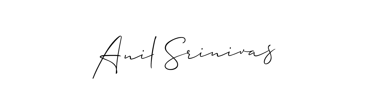 The best way (Allison_Script) to make a short signature is to pick only two or three words in your name. The name Anil Srinivas include a total of six letters. For converting this name. Anil Srinivas signature style 2 images and pictures png