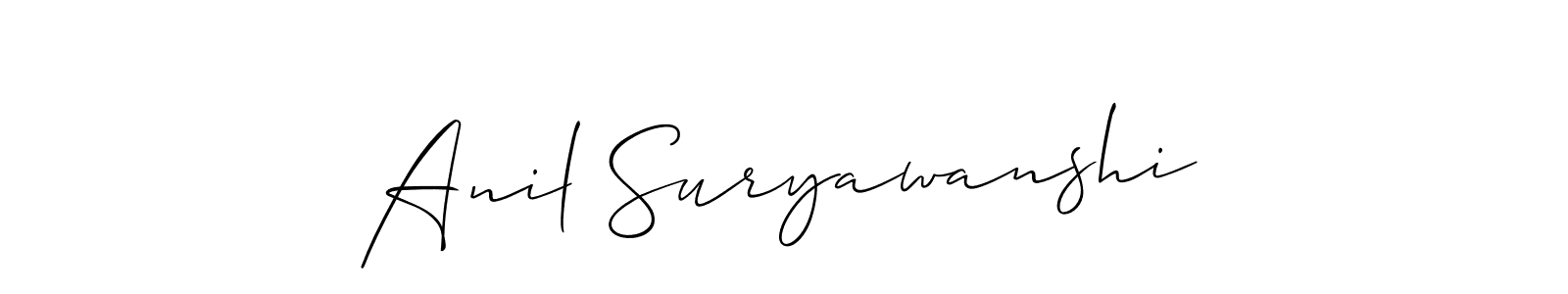 Make a short Anil Suryawanshi signature style. Manage your documents anywhere anytime using Allison_Script. Create and add eSignatures, submit forms, share and send files easily. Anil Suryawanshi signature style 2 images and pictures png