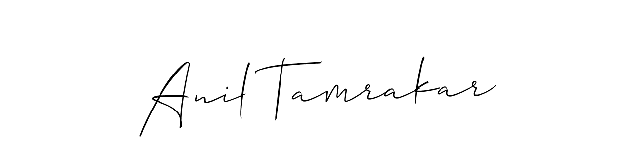 Also You can easily find your signature by using the search form. We will create Anil Tamrakar name handwritten signature images for you free of cost using Allison_Script sign style. Anil Tamrakar signature style 2 images and pictures png