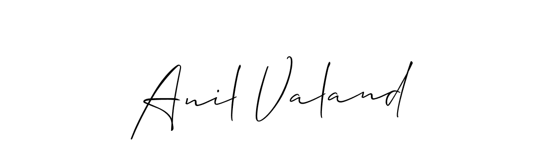 Best and Professional Signature Style for Anil Valand. Allison_Script Best Signature Style Collection. Anil Valand signature style 2 images and pictures png
