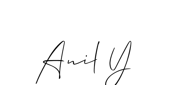 Also You can easily find your signature by using the search form. We will create Anil Y name handwritten signature images for you free of cost using Allison_Script sign style. Anil Y signature style 2 images and pictures png