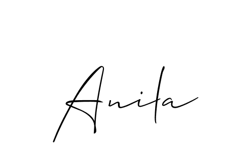 if you are searching for the best signature style for your name Anila. so please give up your signature search. here we have designed multiple signature styles  using Allison_Script. Anila signature style 2 images and pictures png