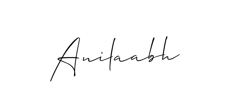 It looks lik you need a new signature style for name Anilaabh. Design unique handwritten (Allison_Script) signature with our free signature maker in just a few clicks. Anilaabh signature style 2 images and pictures png
