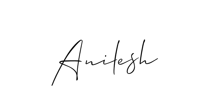 How to Draw Anilesh signature style? Allison_Script is a latest design signature styles for name Anilesh. Anilesh signature style 2 images and pictures png