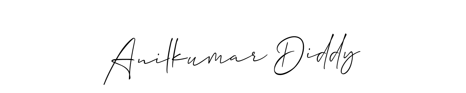 Make a short Anilkumar Diddy signature style. Manage your documents anywhere anytime using Allison_Script. Create and add eSignatures, submit forms, share and send files easily. Anilkumar Diddy signature style 2 images and pictures png