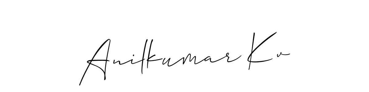 This is the best signature style for the Anilkumar Kv name. Also you like these signature font (Allison_Script). Mix name signature. Anilkumar Kv signature style 2 images and pictures png
