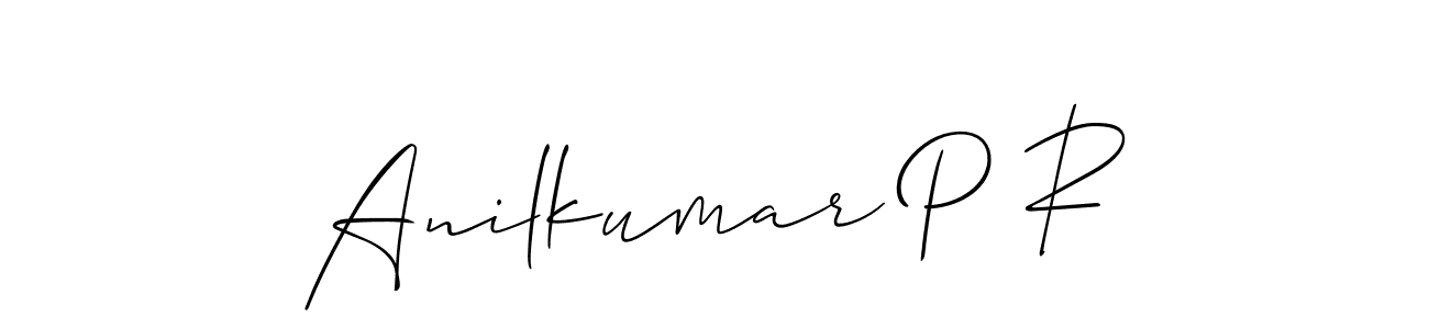 Also You can easily find your signature by using the search form. We will create Anilkumar P R name handwritten signature images for you free of cost using Allison_Script sign style. Anilkumar P R signature style 2 images and pictures png