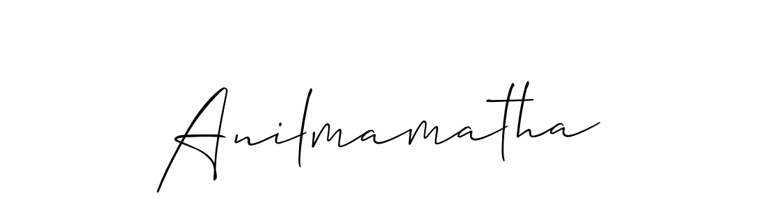 The best way (Allison_Script) to make a short signature is to pick only two or three words in your name. The name Anilmamatha include a total of six letters. For converting this name. Anilmamatha signature style 2 images and pictures png