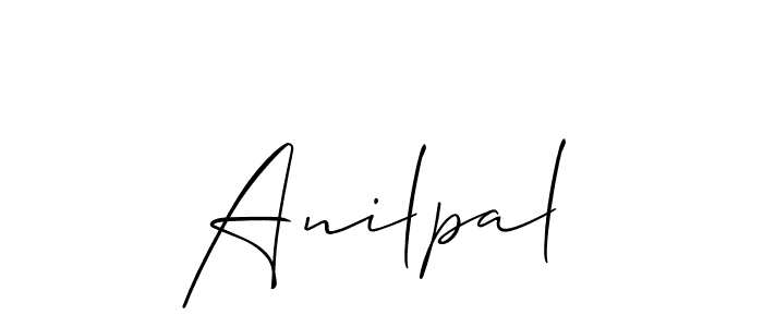 Make a beautiful signature design for name Anilpal. With this signature (Allison_Script) style, you can create a handwritten signature for free. Anilpal signature style 2 images and pictures png