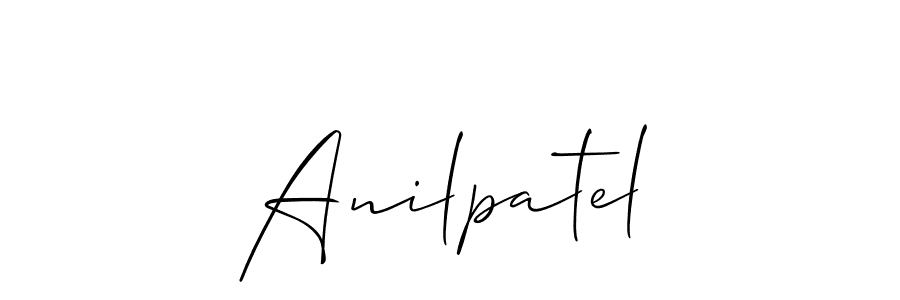 if you are searching for the best signature style for your name Anilpatel. so please give up your signature search. here we have designed multiple signature styles  using Allison_Script. Anilpatel signature style 2 images and pictures png