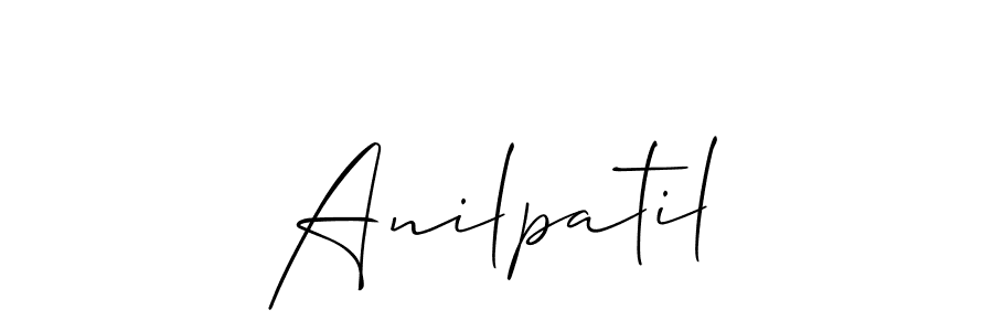 Also we have Anilpatil name is the best signature style. Create professional handwritten signature collection using Allison_Script autograph style. Anilpatil signature style 2 images and pictures png