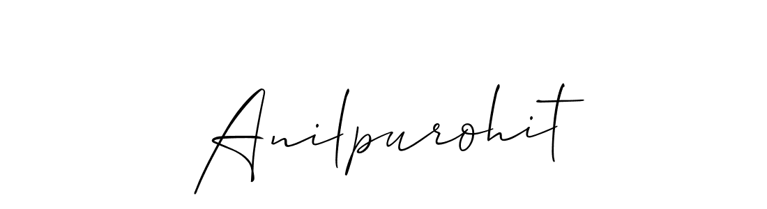 You should practise on your own different ways (Allison_Script) to write your name (Anilpurohit) in signature. don't let someone else do it for you. Anilpurohit signature style 2 images and pictures png