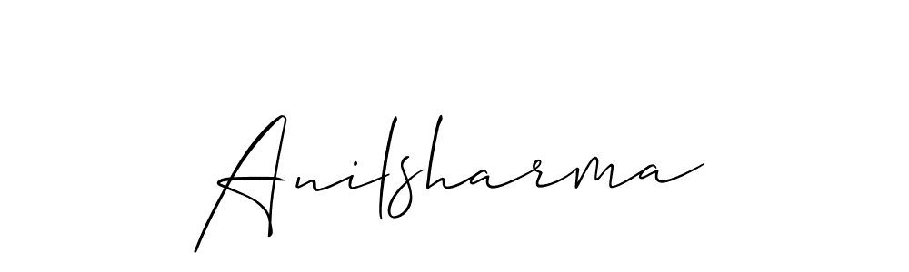 if you are searching for the best signature style for your name Anilsharma. so please give up your signature search. here we have designed multiple signature styles  using Allison_Script. Anilsharma signature style 2 images and pictures png