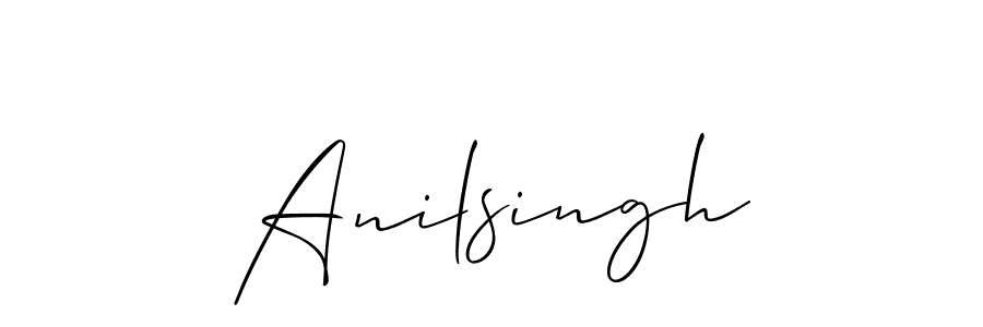 Anilsingh stylish signature style. Best Handwritten Sign (Allison_Script) for my name. Handwritten Signature Collection Ideas for my name Anilsingh. Anilsingh signature style 2 images and pictures png