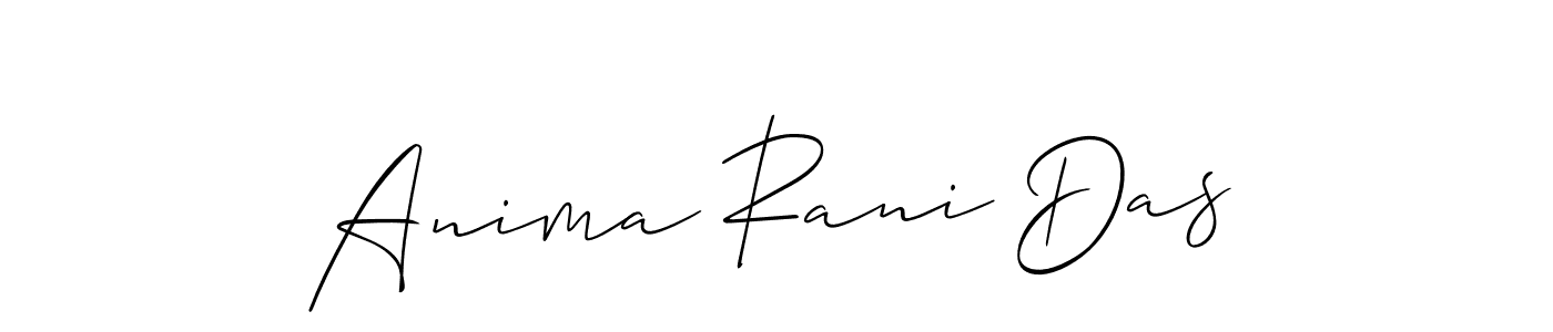 Design your own signature with our free online signature maker. With this signature software, you can create a handwritten (Allison_Script) signature for name Anima Rani Das. Anima Rani Das signature style 2 images and pictures png