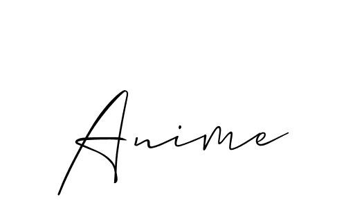 Create a beautiful signature design for name Anime. With this signature (Allison_Script) fonts, you can make a handwritten signature for free. Anime signature style 2 images and pictures png