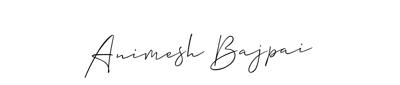 You should practise on your own different ways (Allison_Script) to write your name (Animesh Bajpai) in signature. don't let someone else do it for you. Animesh Bajpai signature style 2 images and pictures png
