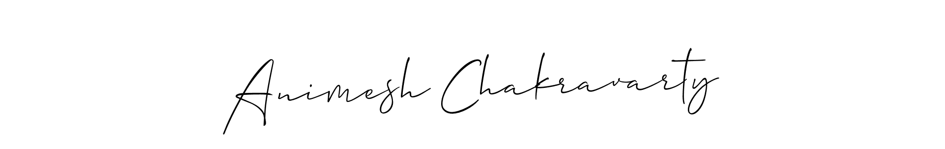 Use a signature maker to create a handwritten signature online. With this signature software, you can design (Allison_Script) your own signature for name Animesh Chakravarty. Animesh Chakravarty signature style 2 images and pictures png