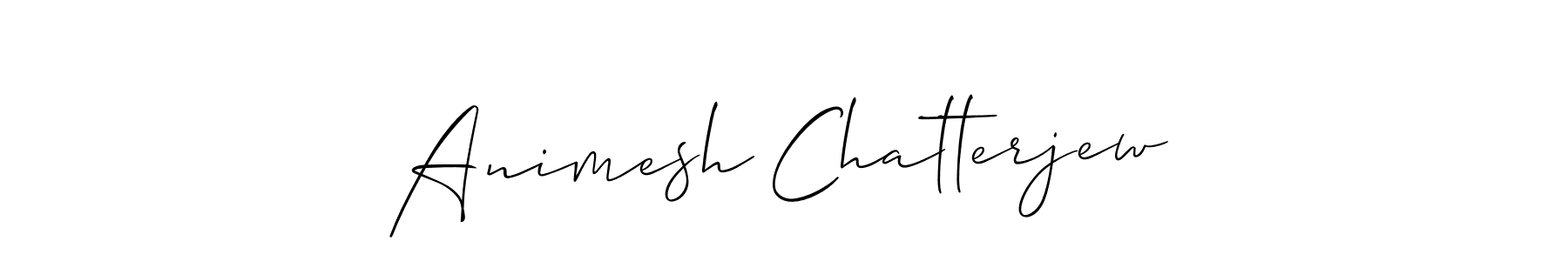 Animesh Chatterjew stylish signature style. Best Handwritten Sign (Allison_Script) for my name. Handwritten Signature Collection Ideas for my name Animesh Chatterjew. Animesh Chatterjew signature style 2 images and pictures png