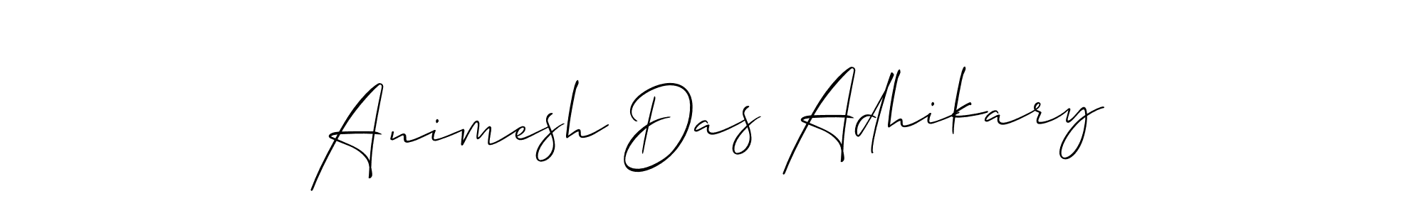 Use a signature maker to create a handwritten signature online. With this signature software, you can design (Allison_Script) your own signature for name Animesh Das Adhikary. Animesh Das Adhikary signature style 2 images and pictures png