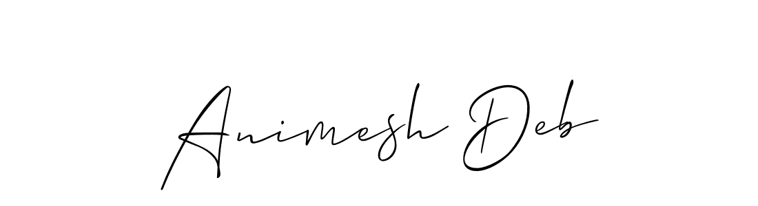 Create a beautiful signature design for name Animesh Deb. With this signature (Allison_Script) fonts, you can make a handwritten signature for free. Animesh Deb signature style 2 images and pictures png