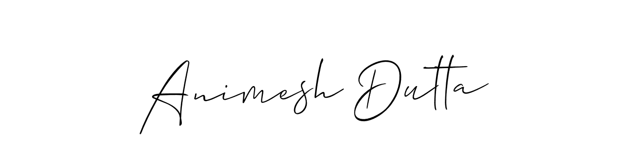 You should practise on your own different ways (Allison_Script) to write your name (Animesh Dutta) in signature. don't let someone else do it for you. Animesh Dutta signature style 2 images and pictures png