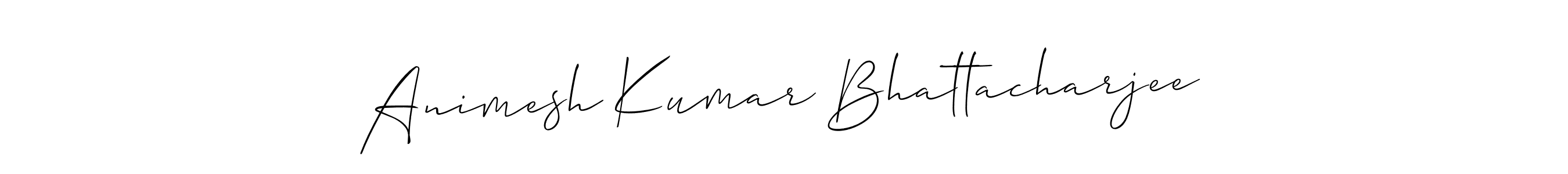 Also we have Animesh Kumar Bhattacharjee name is the best signature style. Create professional handwritten signature collection using Allison_Script autograph style. Animesh Kumar Bhattacharjee signature style 2 images and pictures png