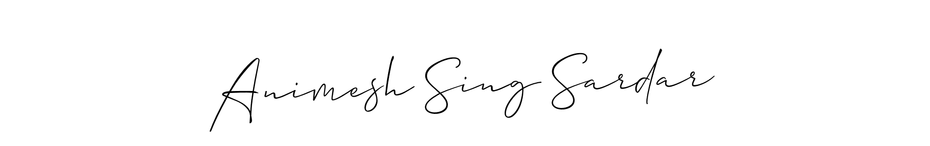 Similarly Allison_Script is the best handwritten signature design. Signature creator online .You can use it as an online autograph creator for name Animesh Sing Sardar. Animesh Sing Sardar signature style 2 images and pictures png