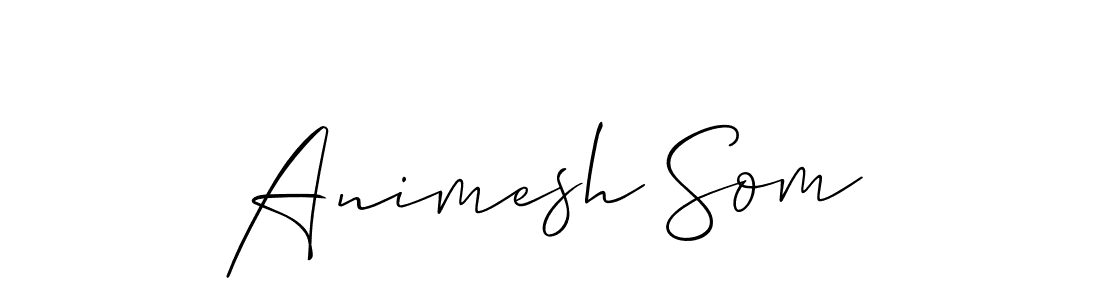 Make a beautiful signature design for name Animesh Som. With this signature (Allison_Script) style, you can create a handwritten signature for free. Animesh Som signature style 2 images and pictures png