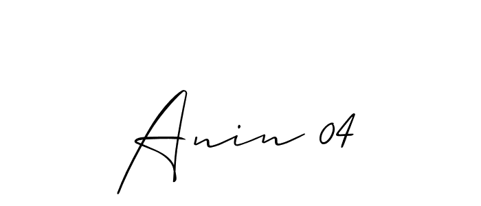 Similarly Allison_Script is the best handwritten signature design. Signature creator online .You can use it as an online autograph creator for name Anin 04. Anin 04 signature style 2 images and pictures png