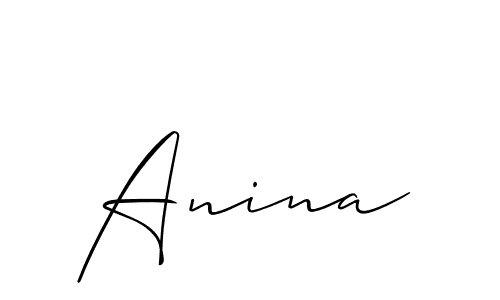 Make a short Anina signature style. Manage your documents anywhere anytime using Allison_Script. Create and add eSignatures, submit forms, share and send files easily. Anina signature style 2 images and pictures png
