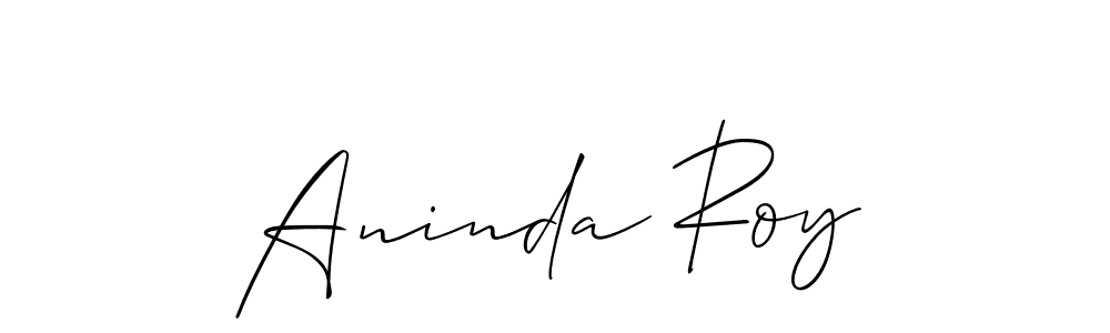 The best way (Allison_Script) to make a short signature is to pick only two or three words in your name. The name Aninda Roy include a total of six letters. For converting this name. Aninda Roy signature style 2 images and pictures png