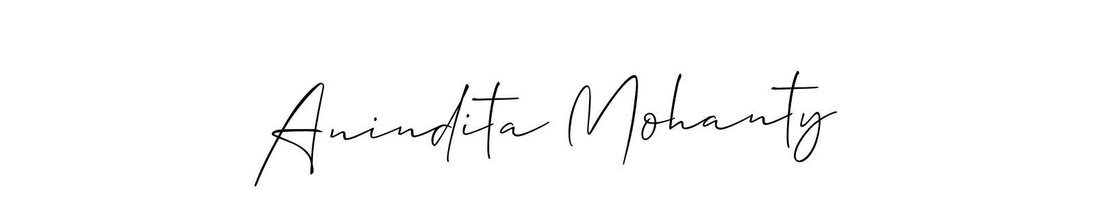 It looks lik you need a new signature style for name Anindita Mohanty. Design unique handwritten (Allison_Script) signature with our free signature maker in just a few clicks. Anindita Mohanty signature style 2 images and pictures png
