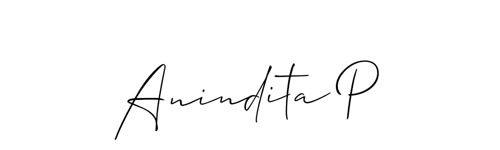 This is the best signature style for the Anindita P name. Also you like these signature font (Allison_Script). Mix name signature. Anindita P signature style 2 images and pictures png