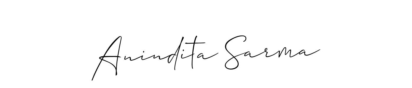if you are searching for the best signature style for your name Anindita Sarma. so please give up your signature search. here we have designed multiple signature styles  using Allison_Script. Anindita Sarma signature style 2 images and pictures png