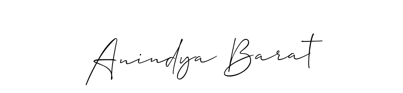 Design your own signature with our free online signature maker. With this signature software, you can create a handwritten (Allison_Script) signature for name Anindya Barat. Anindya Barat signature style 2 images and pictures png