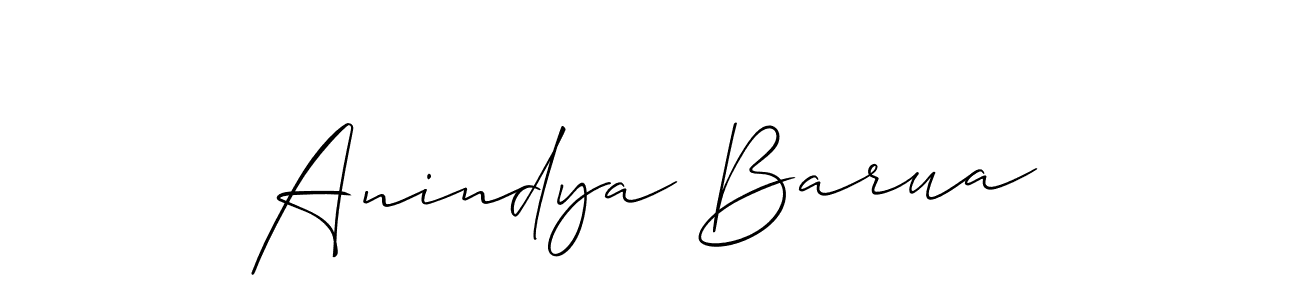 The best way (Allison_Script) to make a short signature is to pick only two or three words in your name. The name Anindya Barua include a total of six letters. For converting this name. Anindya Barua signature style 2 images and pictures png