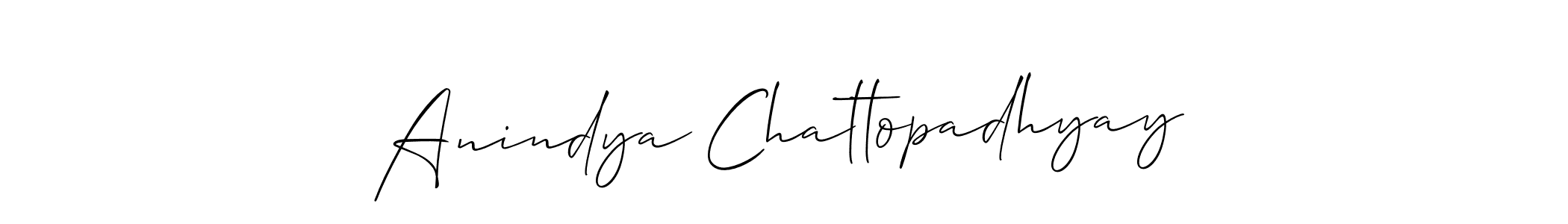 How to make Anindya Chattopadhyay signature? Allison_Script is a professional autograph style. Create handwritten signature for Anindya Chattopadhyay name. Anindya Chattopadhyay signature style 2 images and pictures png