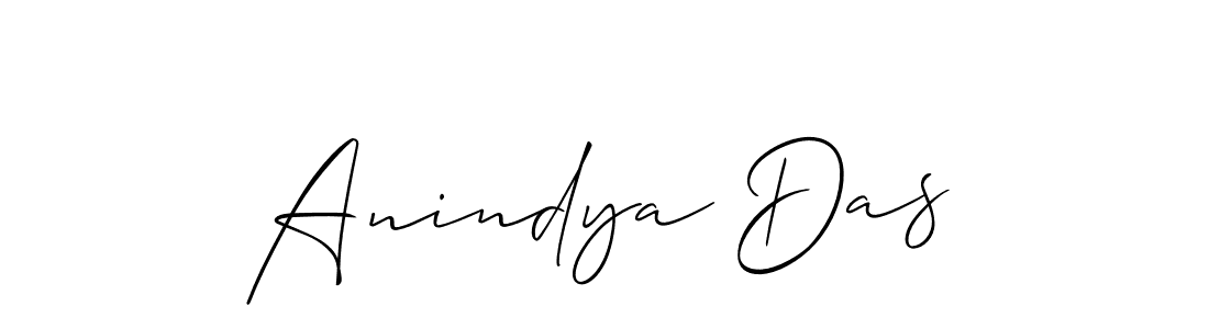 Use a signature maker to create a handwritten signature online. With this signature software, you can design (Allison_Script) your own signature for name Anindya Das. Anindya Das signature style 2 images and pictures png
