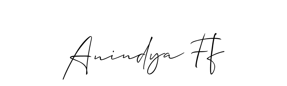How to make Anindya Ff signature? Allison_Script is a professional autograph style. Create handwritten signature for Anindya Ff name. Anindya Ff signature style 2 images and pictures png