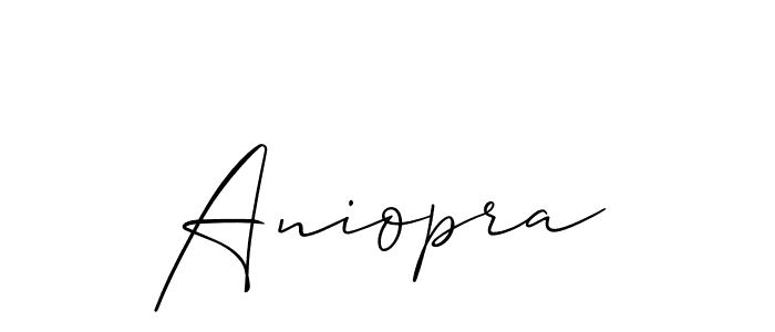 How to make Aniopra name signature. Use Allison_Script style for creating short signs online. This is the latest handwritten sign. Aniopra signature style 2 images and pictures png