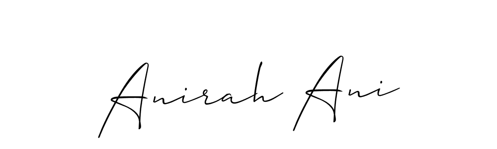 Make a beautiful signature design for name Anirah Ani. Use this online signature maker to create a handwritten signature for free. Anirah Ani signature style 2 images and pictures png