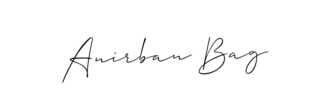 Anirban Bag stylish signature style. Best Handwritten Sign (Allison_Script) for my name. Handwritten Signature Collection Ideas for my name Anirban Bag. Anirban Bag signature style 2 images and pictures png