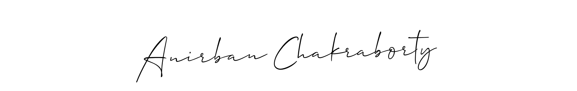 Create a beautiful signature design for name Anirban Chakraborty. With this signature (Allison_Script) fonts, you can make a handwritten signature for free. Anirban Chakraborty signature style 2 images and pictures png