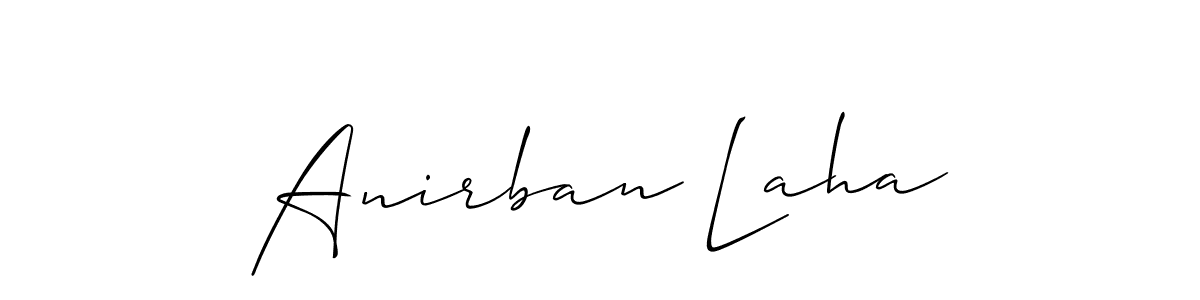 Use a signature maker to create a handwritten signature online. With this signature software, you can design (Allison_Script) your own signature for name Anirban Laha. Anirban Laha signature style 2 images and pictures png