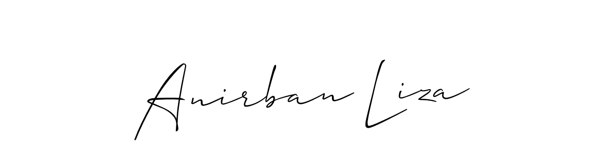 Make a beautiful signature design for name Anirban Liza. Use this online signature maker to create a handwritten signature for free. Anirban Liza signature style 2 images and pictures png