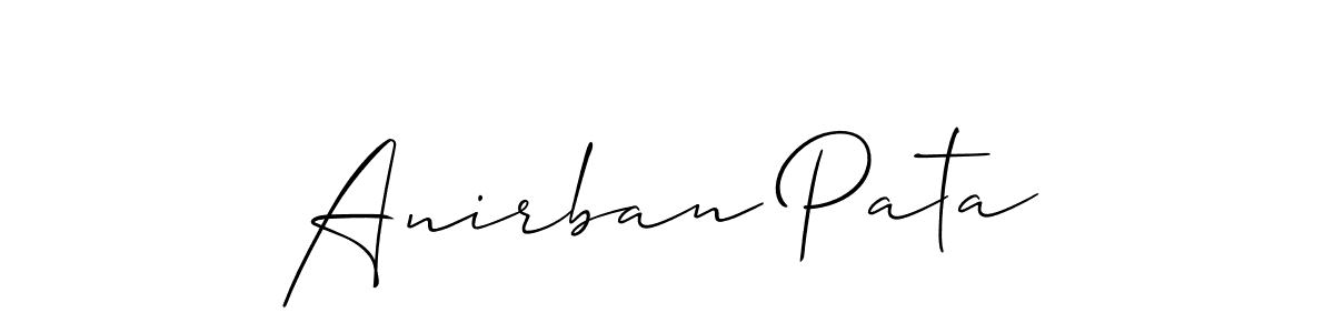 Anirban Pata stylish signature style. Best Handwritten Sign (Allison_Script) for my name. Handwritten Signature Collection Ideas for my name Anirban Pata. Anirban Pata signature style 2 images and pictures png